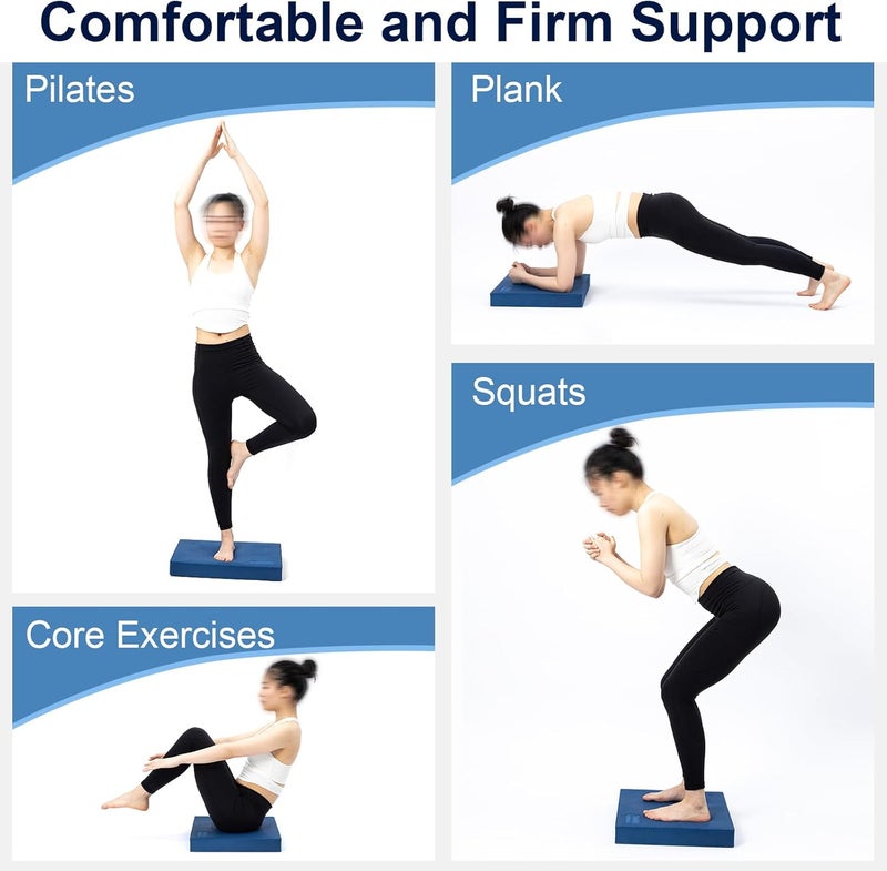 StrongTek Extra Wide Foam Balance Pad for Physical Therapy, 19" X 15.8" X 2.4", High-Density TPE Foam Pad for Exercise, Enhanced Stability, Core Strength, Non-Slip & Water-Resistant, for Fitness, Yoga - Image 3